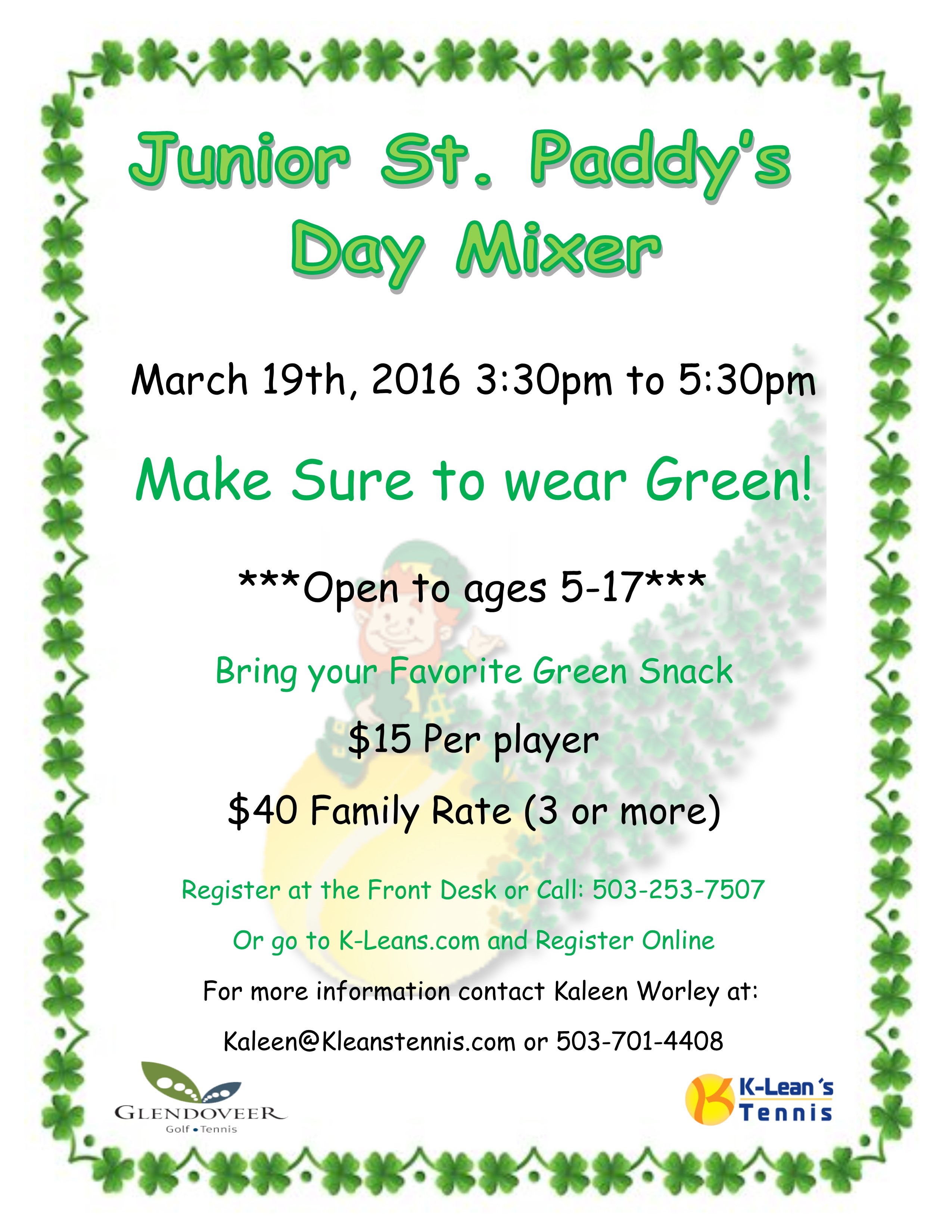St. Paddys Day Mixer