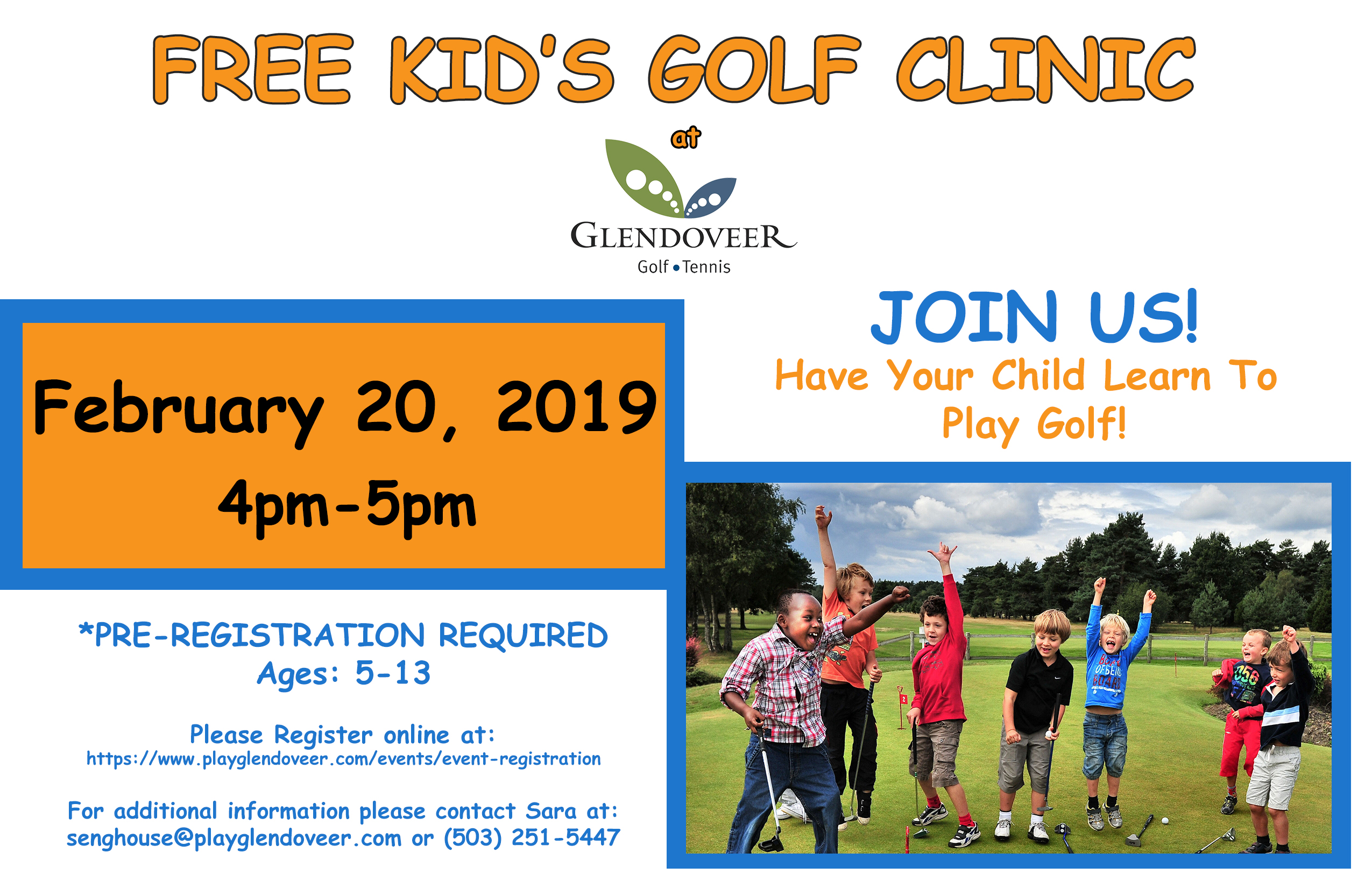 free golf clinic 2019 FEB